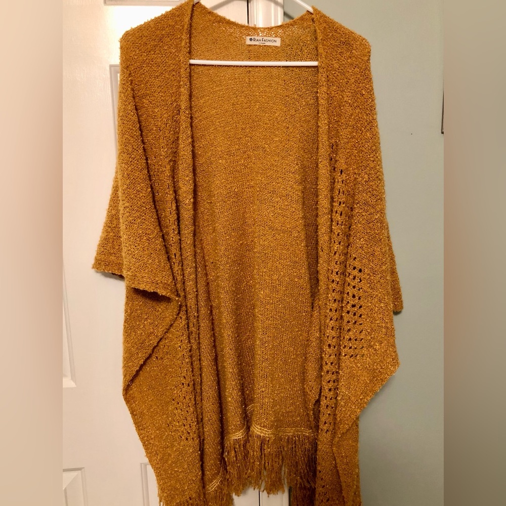 NEW Women’s Orange Shawl- One Size